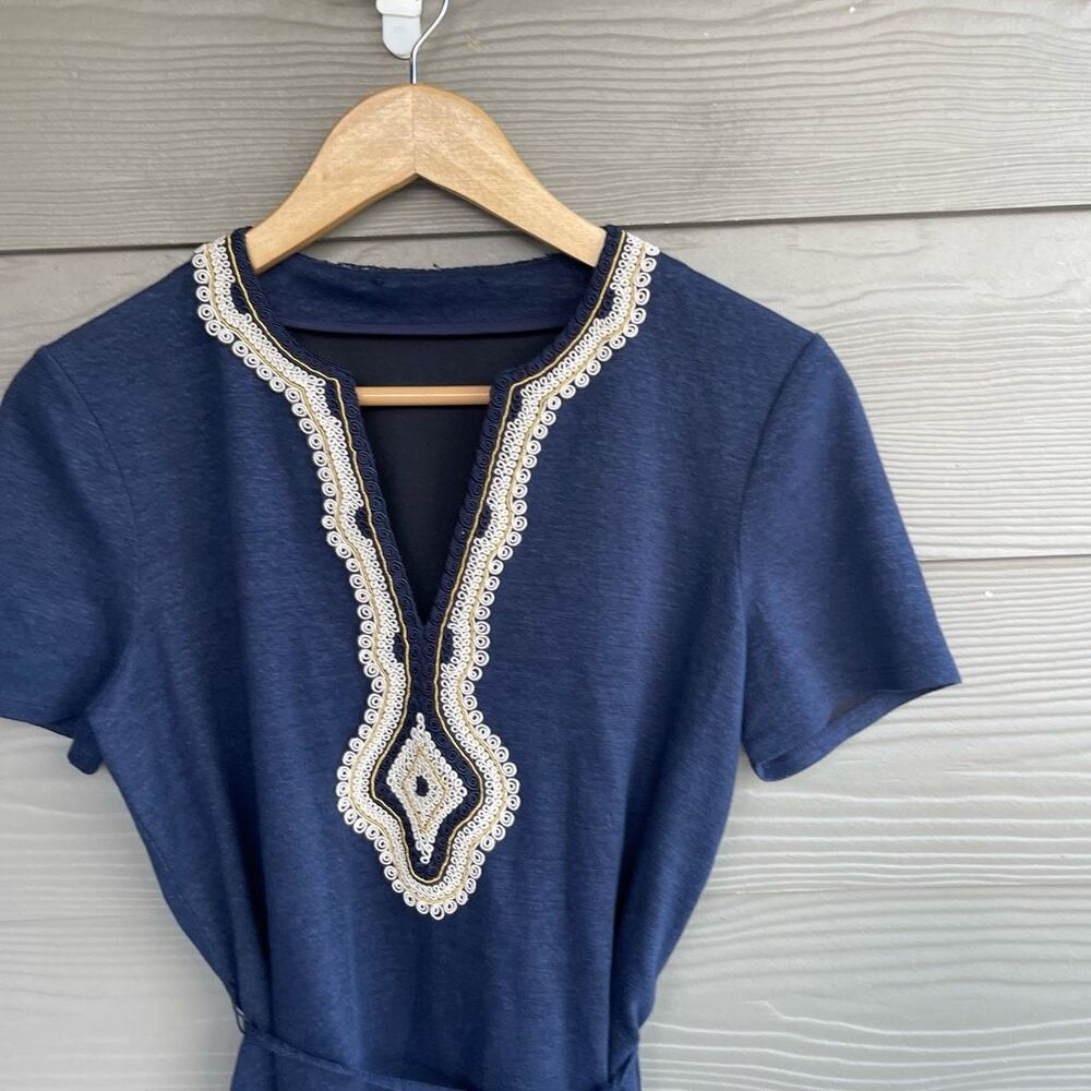 Tory Burch Liliana soutache linen dress - Picture 4 of 8